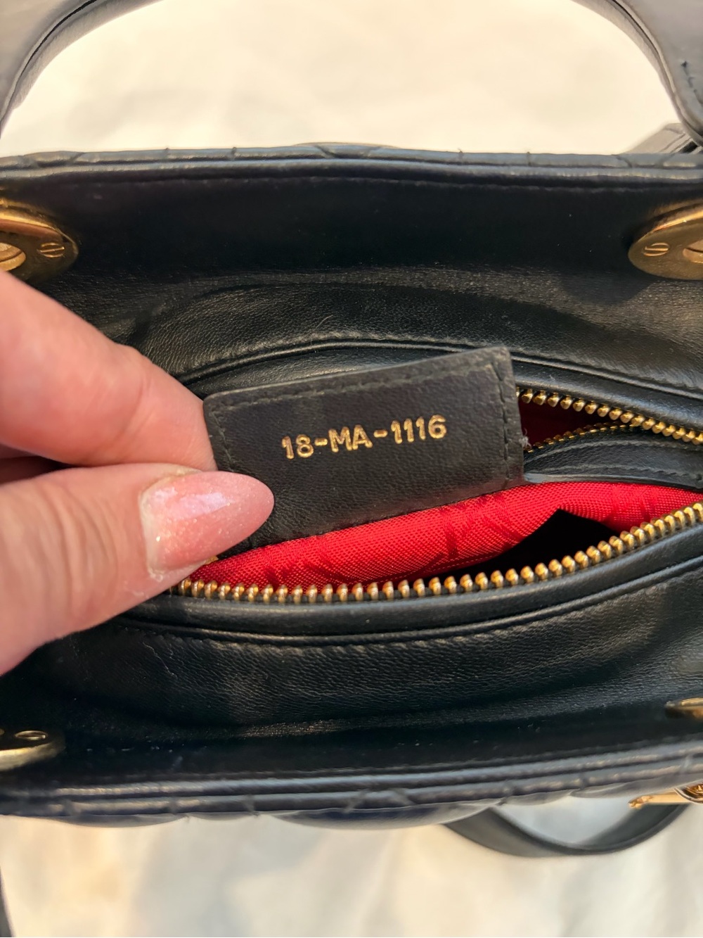 Christian Dior Lady Dior Medium Black Cannage Lambskin Gold Hardware Top Bag - Picture 11 of 16
